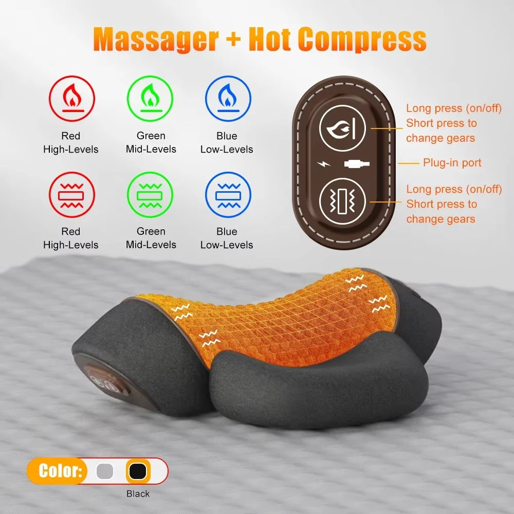 Neckease Pro - Cervical Traction Neck Massager (Heat + EMS)