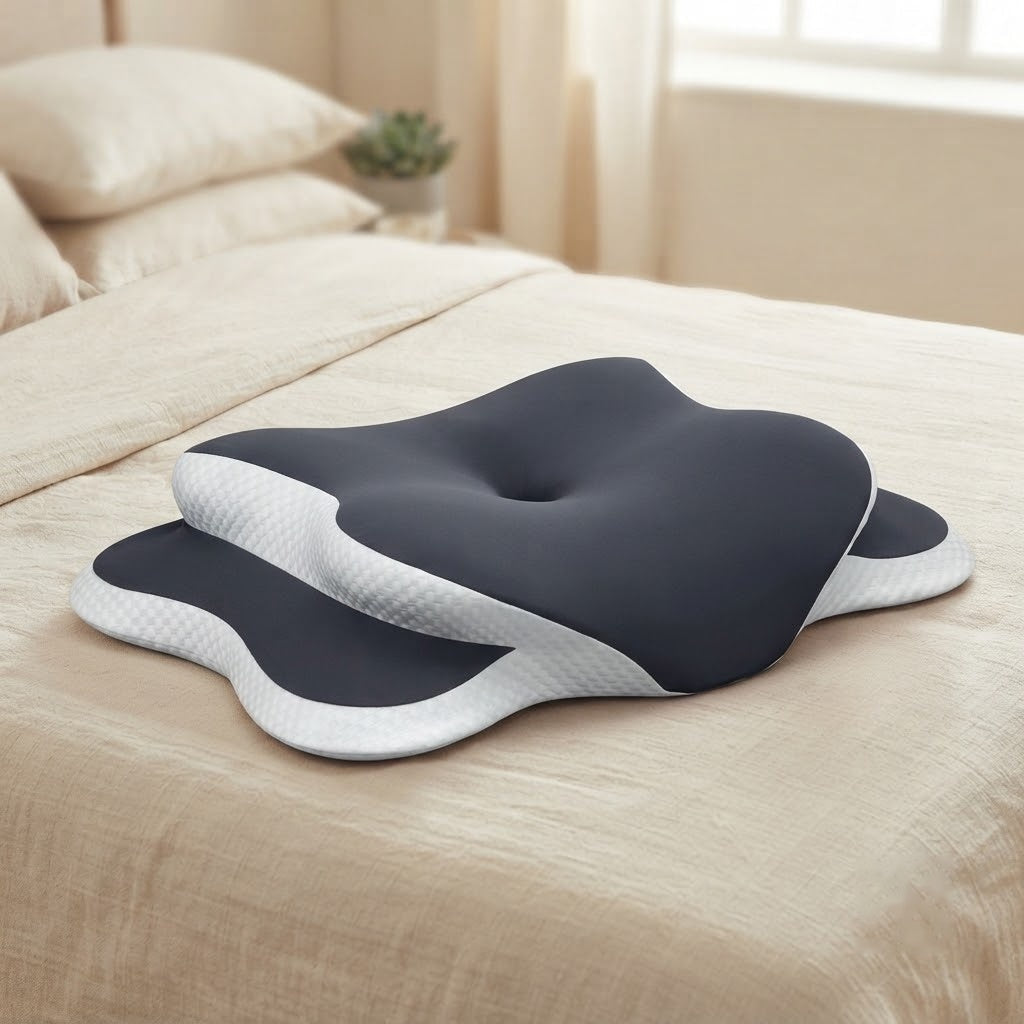 SleepAlign orthopedic contour memory foam neck pillow