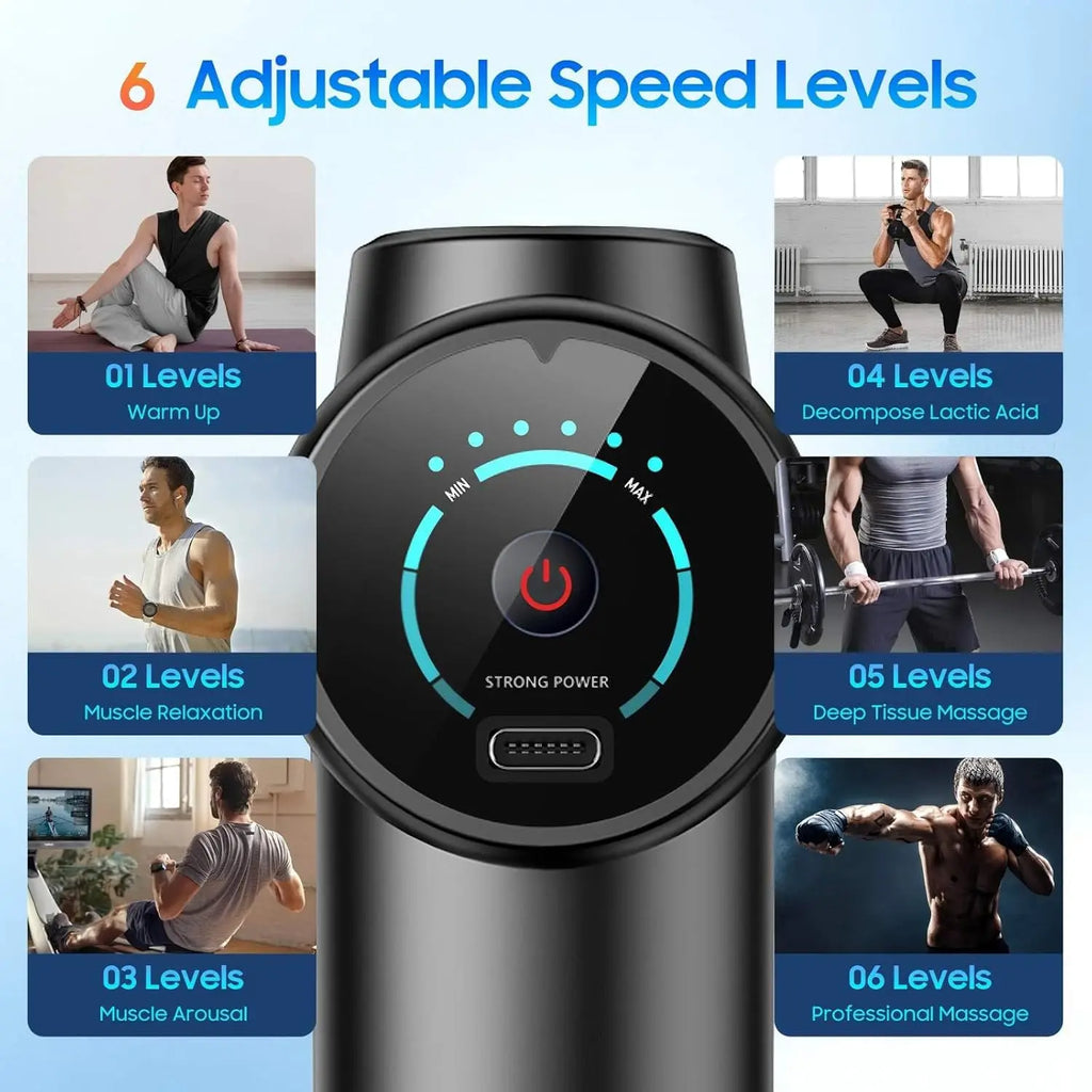 RecoverPro™ — Deep Tissue Percussion Massage Gun